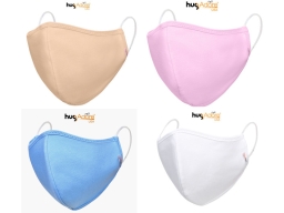 KHẨU TRANG VẢI KHÁNG KHUẨN HUGADORE -  5 CÁI NHIỀU MÀU